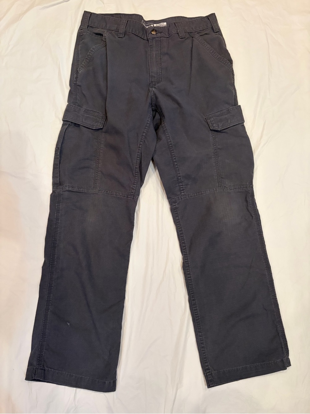 Carhartt Cargo Pants Men's 34x32 Grey Relaxed Fit Canvas